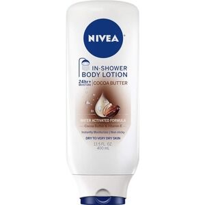 NIVEA In-Shower Body Lotion Cocoa Butter 13.5 Ounce (Dry To Very Dry) (400ml)